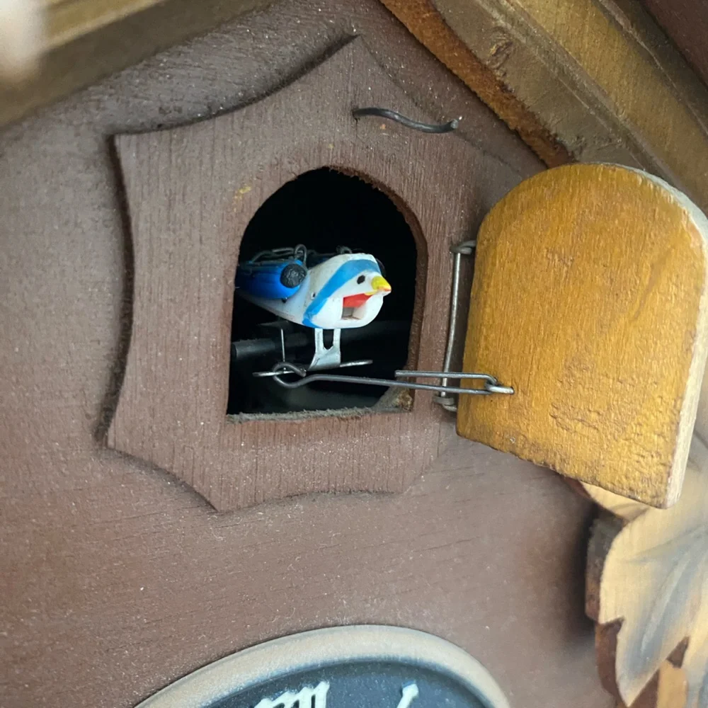 Antique Black Forest German Cuckoo Clock. Vintage cuckoo clock made in Germany